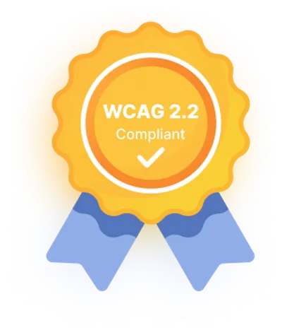 A WCAG compliant badge.